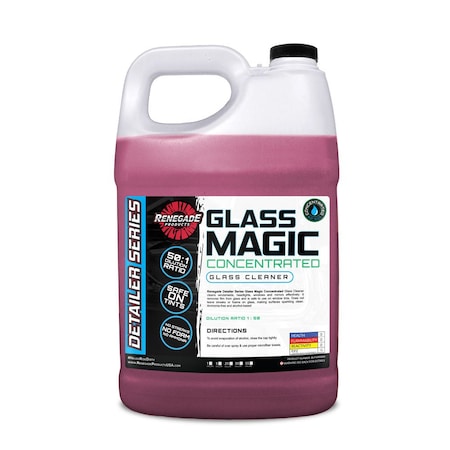 Renegade Products Usa Glass Magic Cleaner Concentrated Glass Cleaner 1 Gallon LFGBS900G01P