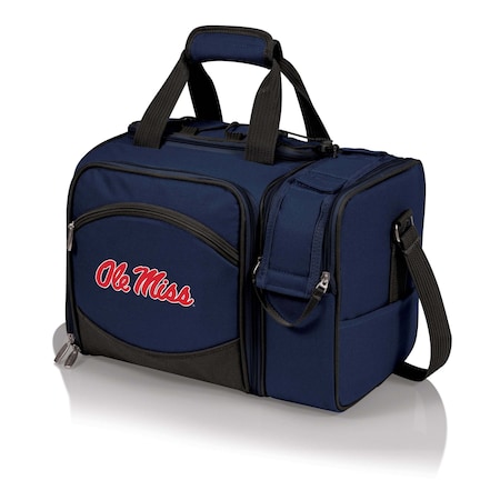 Picnic Time Family Of Brands NCAA Ole Miss Rebels Malibu Cooler Picnic BasketNavy Blue with Black Accents 508-23-915-374-0