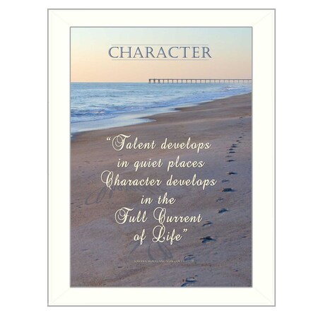Homeroots Character 2 White Framed Print Wall Art 415553