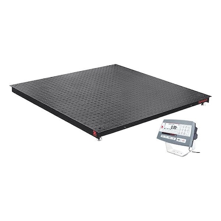 Ohaus FloorScale, BacklitLED, 1lb/0.5kg i-DF52P5000B1L