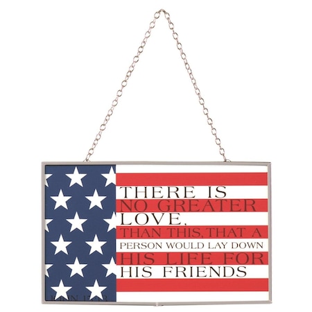 Dicksons Suncatcher No Greater Love 8in Rectangle SUNCG-2001