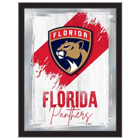 Holland Bar Stool Co Florida Panthers 17 in.x22 in. Logo Wall Mirror MLogo