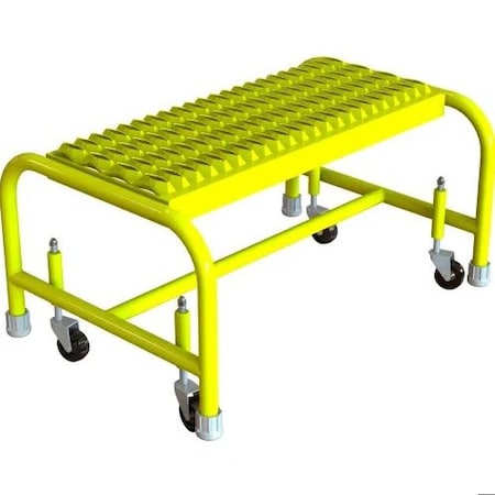 Tri-Arc Step1 Mobile Steel Step Stool, W/24"Wx1 WLSR001242-Y