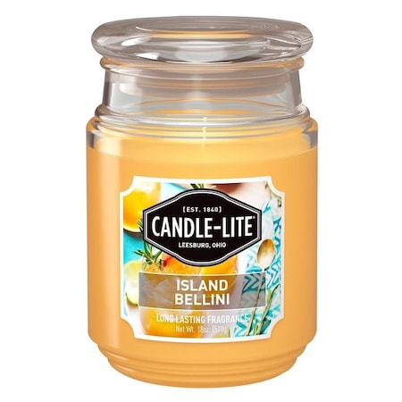 Candle-Lite Candle, 18 oz, Island Bellini, 110 hr 32971273