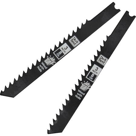 Do It Best U-Shank 3'' 8 TPI Nail-Embedded Wood Jig Saw Blade, 2PK QJDIB-JSU-003