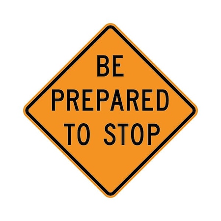 Traffix Devices/Vizcon Reflective Sign 48in, 48 in Height, 48 in Width, Polypropylene, Square, English 26048-EFO-HF-BPTS