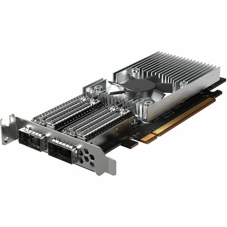 Qnap DUAL-PORT QSFP28 100GBE NETWORK EXPANSION CARD; LOW-PROFILE FORM FACTOR; PCIE GE QXG-100G2SF-E810