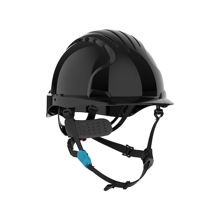 Jsp Cap Style Safety Helmet, HDPE Shell, 4-Point Chinstrap, 6-Point Suspension and Wheel Ratchet Adj. 280-EV6252-CH-11