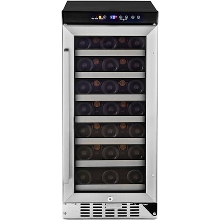 Whynter 33 Bottle Compressor Built-In Wine Refrigerator BWR-33SD