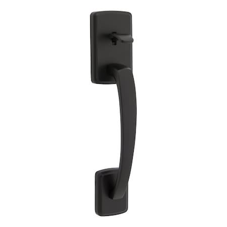 Kwikset Residential Handlesets Passage Reversible Matte Black 814BFH-514
