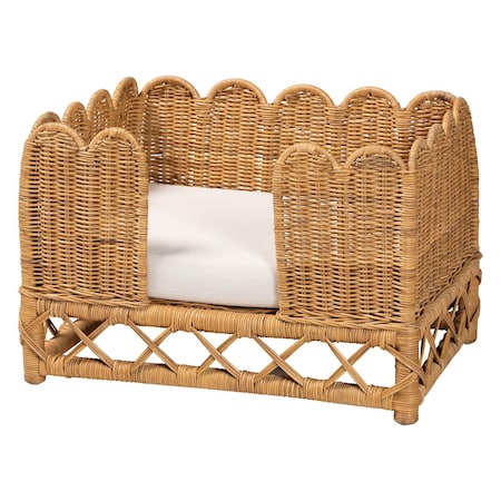 Bali & Pari Palm Bohemian Light Honey Rattan Pet Bed 255-14137-ZORO