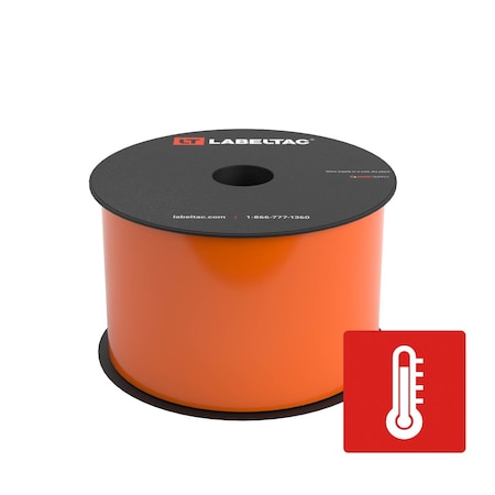 Labeltac High Temperature Supply 3in x 100ft LT4/Pro X, Orange LT306HT