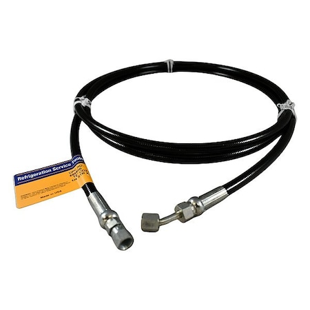 Yellow Jacket Hose, 6 ft L, Black, 1,740 psi, 45 79472