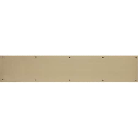 Brass Accents 6 in. x 30 in. Kick Plate Antique Brass Adhesive Mount A09-P0630-609ADH