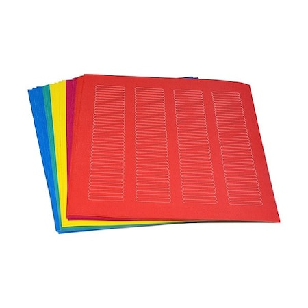 Zoro Select Cyro Label, Assorted, Polypropylene, PK20 GRAING-C22