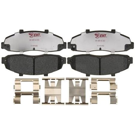 R/M Brakes RM Brakes EHT679H Ceramic Brake Pad Set With Hardware R53-EHT679H