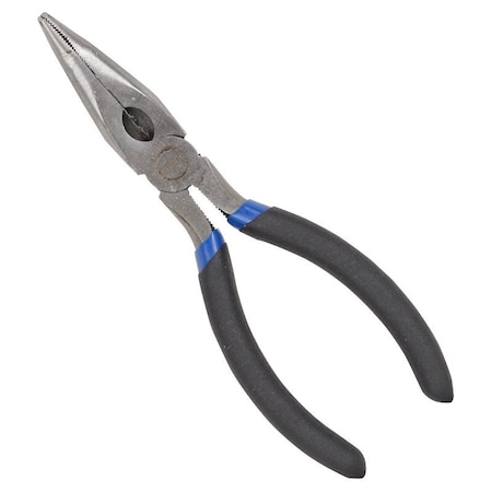 Vulcan Bent Nose Plier, 6 in OAL, 1.6 mm Cutting Capacity, 3.9 cm Jaw Opening, Black Handle, 3/4 in W Jaw PC974-01