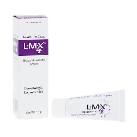 Lmx4 Lidocaine Anesthetic Topical Cream, 15gm Tube 00496088215