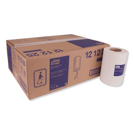 Tork Tork Basic Mini Centerfeed Paper Towel White M1, High Absorbency, 12 x 266 Sheets, 121225, PK12 121225