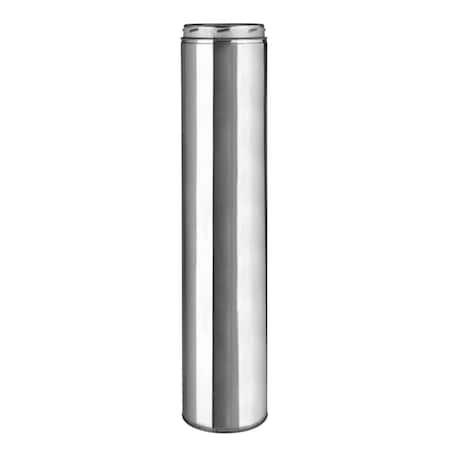 Selkirk Sure-Temp 6 in. D X 24 in. L Stainless Steel Chimney Pipe 206024