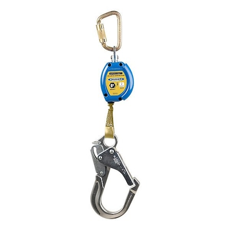 Werner R5900 Self-Retracting Lifelines, Carabiner, Steel, 1 Leg(s), 400 lb Weight Capacity R590006-R