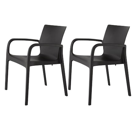 Lagoon Alissa Resin Stackable Dining Armchair, 2PK 7050K5-S1LGA