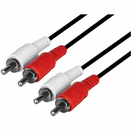 Monoprice Rca2 Plug/2 Rca Plug M/M Cable, 6 ft. 659