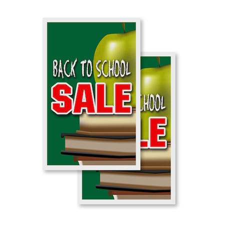 Signmission Back To School Sale, Vinyl Decals Only 24 Inch x 36 Inch, Vinyl Decal, 2PK DSB-2436-2PACK-Back To School Sale