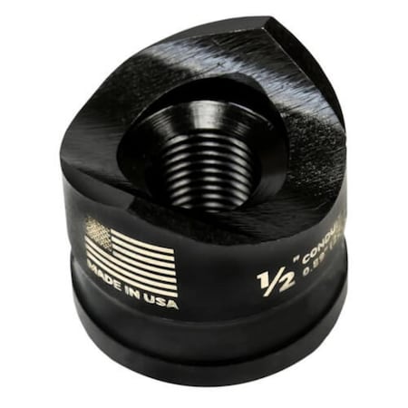 Greenlee Round Replacement Punch, 7/8 in dia, 1/2 in Conduit/Pipe, use with 10 ga Mild Steel 121AV