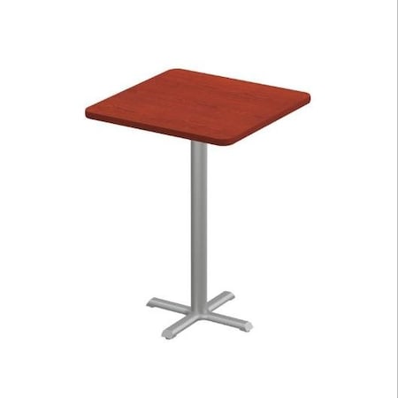 Correll Square Cafe Table, 36 in W, 36 in L, 42 in H, Particleboard Top, Cherry SXB36S-21-98-21