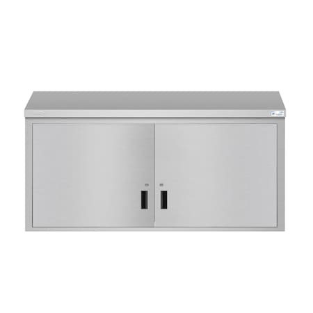 Koolmore 60 Inch Stainless Steel Wall Cabinet with Hinged Doors KM-WMC-1560-S