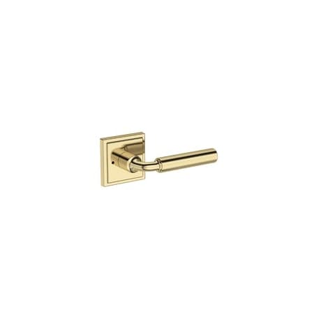 Baldwin Residential Door Levers Privacy Right Hand Non-Lacquered Brass PVLACSSR031