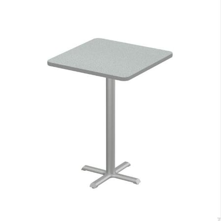 Correll Square Cafe Table, 30 in W, 30 in L, 42 in H, Particleboard Top, Gray Granite SXB30S-15-98-13