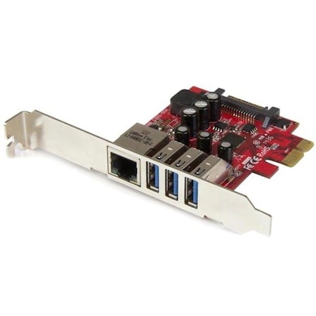 Startech.Com 3PT PCIE USB 3.0 CARD + GIGABIT ETHERNET PEXUSB3S3GE