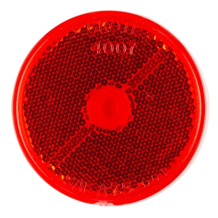 Grote REFLECTOR-2.5-RED- ROUND STICK-ON 40072