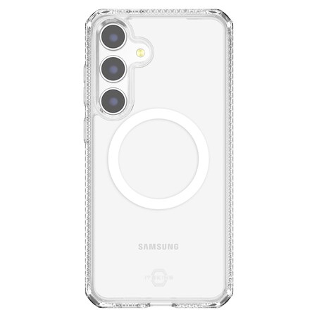 Itskins Hybrid_r Clear Magsafe Case For Samsung Galaxy S25, Transparent SGZR-HMACR-TRSP