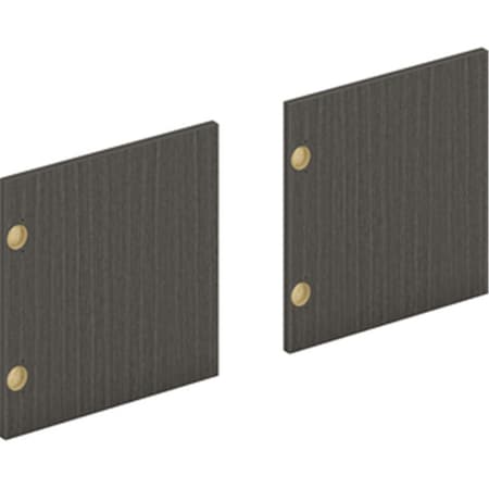 Seatsolutions 60 in. Mod Laminate Doors, Slate Teak - Set of 2 SE2115826