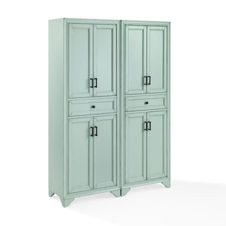Crosley Tara 2-Piece Kitchen Storage Pantry Set KF33005BL