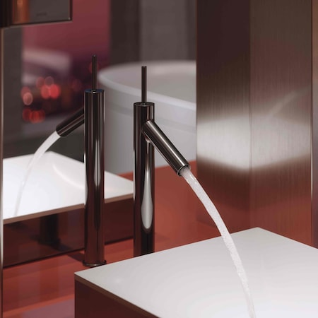 Axor Suite Sinks Square Sink without Overflow, 15 3/4" x 15 3/4" in Polished Black Chrome 42003330