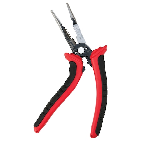 Performance Tool 8 in. Multi-Wire Stripper, Wire Stripper Cutter Crimper, AWG W86505