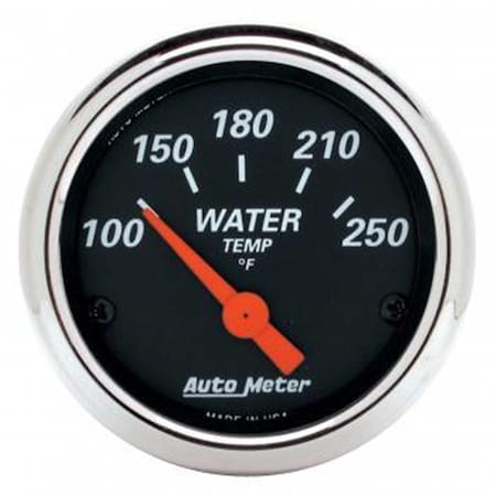 Tool 1436 Designer Black Water Temperature Gauge - 2.06 in. TO3627754