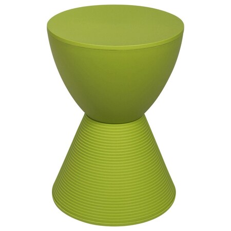Leisuremod Round 11.75 in W, 16.75 in L, Polypropylene, Green BS12G
