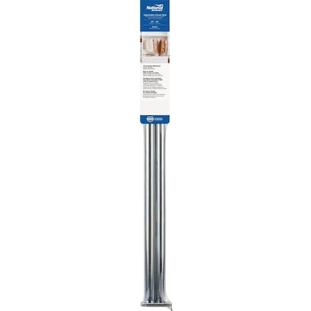 National Hardware 30'' to 48'' Bright Steel Adjustable Closet Rod N189-639