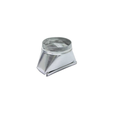 Lambro Aluminum HVAC Duct Pipe Transition Fitting, 5-In. Round 136