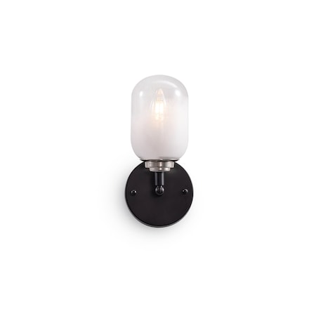 Vidalite Seren Matte Black Wall Sconce Light with Handmade Glass Shades, Modern Style Wall Lamp CE1009388