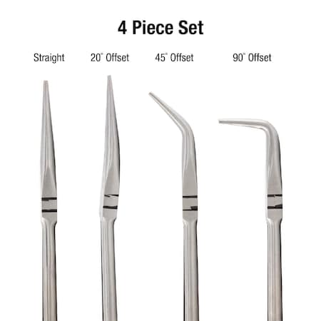 Sunex Pliers, X-Long, Needle Nose Set, 16", 4 pcs. 3706V