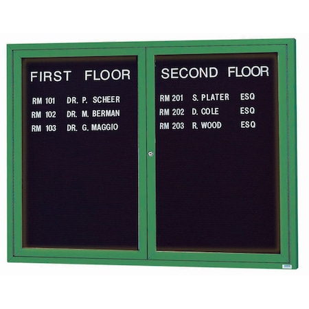 Aarco Illuminated Enclosed Letter Board Directory w/ Powder Coated ...