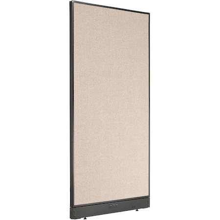 Global Industrial Interion Electric Office Partition Panel, 36-1/4"W x 76"H, Tan 238636ETN