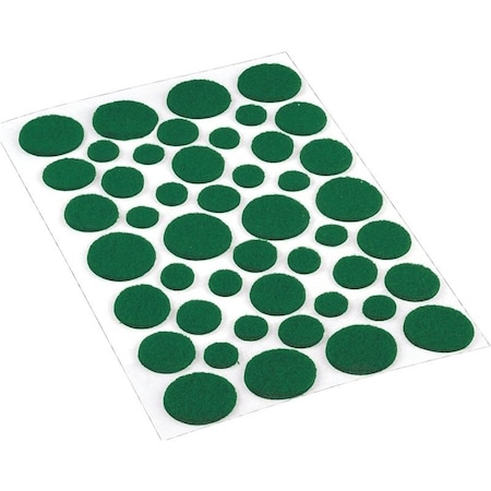 Shepherd Hardware Furniture Pad, Felt Cloth, Green, Round 9423