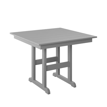 Polybird 38" SQUARE TABLE "COUNTER HEIGHT".      LIGHT GRAY POLYBIRD P16-C